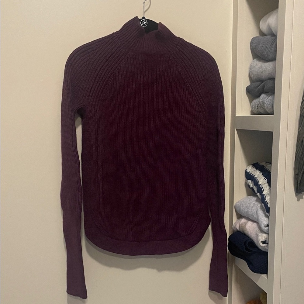 Treasure and Bond Maroon Sweater - cotton/wool blend